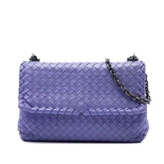 Bottega Veneta Pre-owned Cross Body Bags, female, Purple, Size: ONE SIZE Pre-owned Olimpia Shoulder Bag