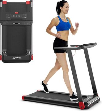 Costway Costway Cinta Para Correr Plegable, Cinta Compacta Control App, Altavoz Bluetooth, 12 Programas Preajustados, Pantalla Led