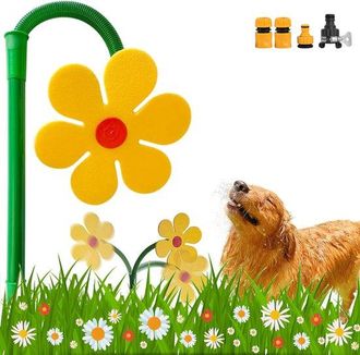 OEM Aspersor Floral De 360&deg;, Con 4 Conexiones, Aspersor Para C&eacute;sped Y Jard&iacute;n, Roc&iacute;a En Todas Las Direcciones, Jardines E Invernaderos, Amarillo