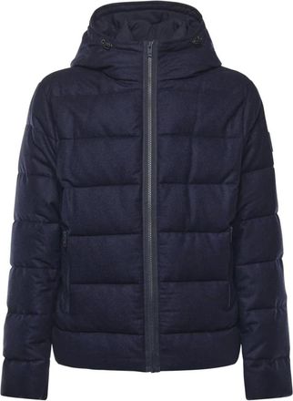 Fay Double-Front Down Jacket - Heren - Winterjassen - Blauw - XL - Wol - Jassen