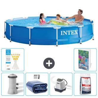 Intex Piscina Con Estructura Redonda - 366x76 Cm - 7-piezas S329