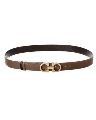Ferragamo Ferragamo Gancini Reversible & Adjustable Leather Belt