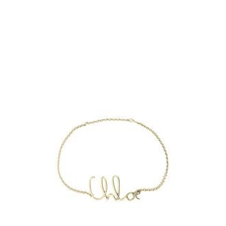 Chlo&eacute; Cintur&oacute;n con patr&oacute;n de cadena y monograma - Accessories - Mujer - Amarillo - ONE SIZE