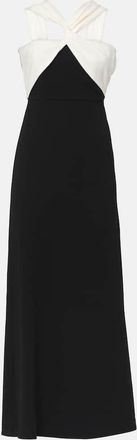 Roland Mouret Off-shoulder cady maxi dress