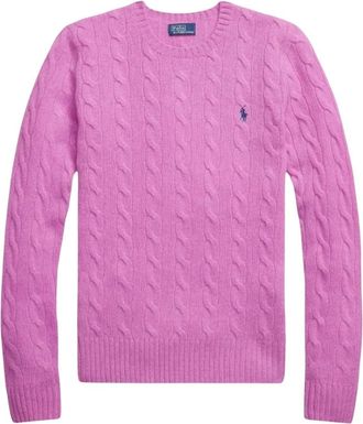 Ralph Lauren Jersey de punto con cuello redondo - Knitwear - Mujer - Rosa - L