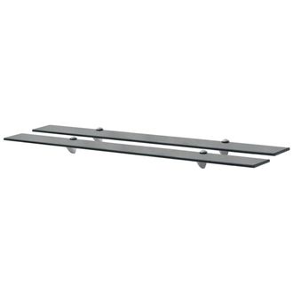 vidaXL Estantes Flotantes 2 Unidades Vidrio 8 Mm 100x20 Cm Vidaxl