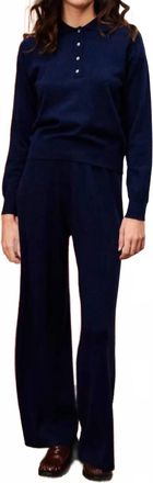 FRNCH Cosse Pant In Bleu Marine