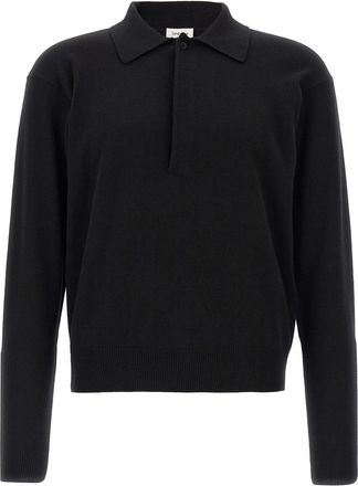 Saint Laurent Black Wool polo shirt