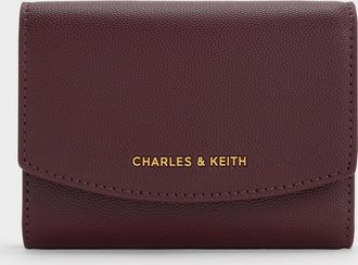 Charles & Keith Briony Curved Flap Wallet