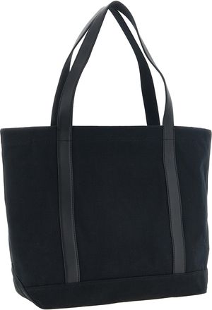 Maison Kitsun&eacute; Canvas Tote Bag - Black