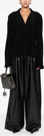 Norma Kamali Womens Double-breasted Jacket - Black - Size X-Small