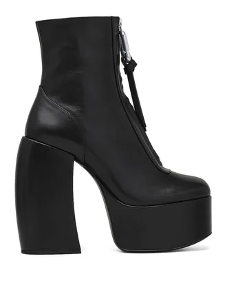 Marc Jacobs The Gigi Black Leather Ankle Boots
