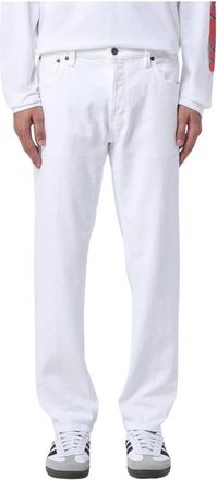 Dondup Straight Jeans, male, White, Size: W31 White Slim Fit Denim Jeans