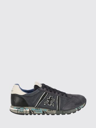 Premiata Sneakers basse Lucy in pelle e suede con suola dentellata