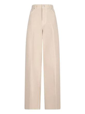 Destin Bethany wide-leg twill trousers - Neutrals