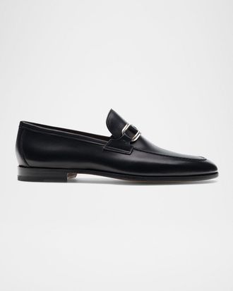 Magnanni Men & apos;s Silvano Apron Toe Bit Loafers