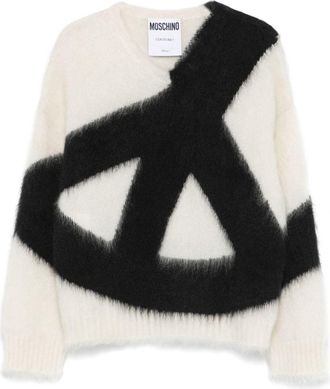 Moschino Maglione Peace - Bianco