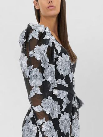Rotate floral-print regular-fit maxi dress
