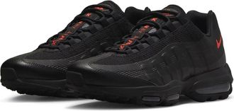 Nike Mens Nike Air Max 95 Ultra DX2658-001 Sneakers Black Habanero Red Running Shoes