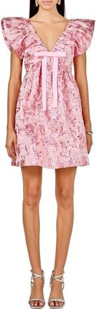 endless rose Jacquard Minidress in Pink at Nordstrom, Size X-Small