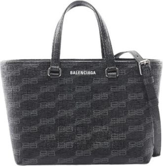 Balenciaga Pre-owned Signature Small Shopper 2Way Handbag - Dames - Vintage Shopper - Zwart - ONE Size - Vintage