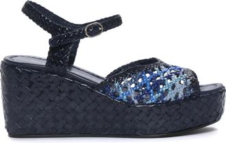 Pons Quintana Mujer, Zapatos, Azul, Talla: 38 EU