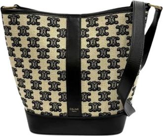 Celine Pre-owned Bolso Cubo Bordado - Pre-owned - Mujer - Marr&oacute;n - ONE SIZE