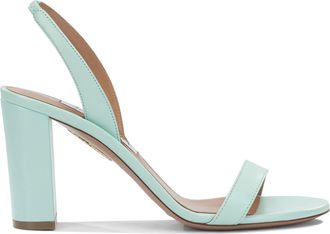 Aquazzura So Nude Block 85mm sandalen met hak