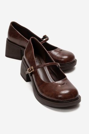 Prologue Luanda Mary Jane schoenen met blokhak