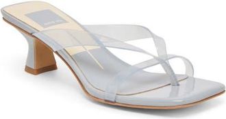 Dolce Vita Brevel Vinyl Translucent Strap Sandal in Dusty Blue Jelly at Nordstrom, Size 7.5