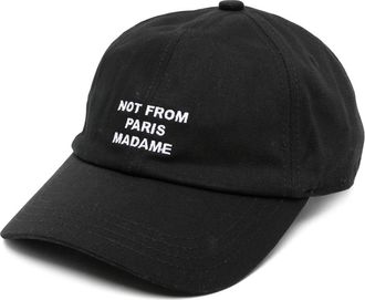 Dr&ocirc;le de Monsieur Slogan Cap - Heren - Petten - Zwart - ONE Size - Katoen - Accessoires