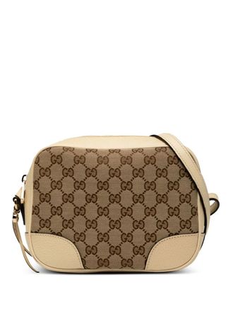 Gucci 2000-2015 GG Canvas Bree crossbody bag - women - Canvas/Leather - One Size - Brown