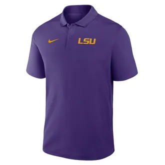Nike LSU Primetime Victory Primary Logo Nike Mens Dri-FIT College Polo in Purple | 035851LLSN-KJH