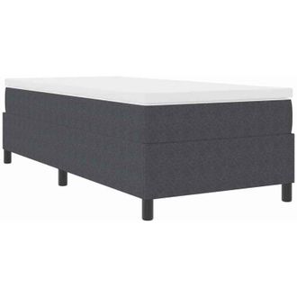 vidaXL Vidaxl - Cama Tipo Box Spring Gris Oscuro Y Blanco 203 X 100 X 60 Cm
