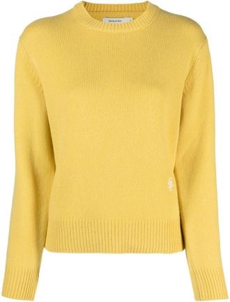 Sporty & Rich SRC Wool Crewneck - Daffodil - women - Wool - M - Yellow