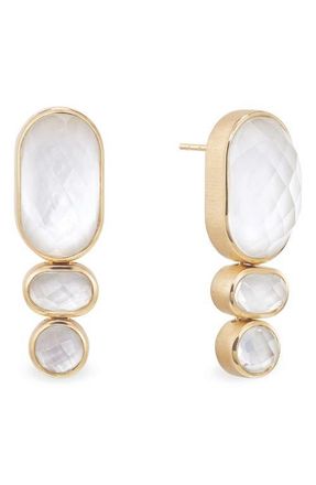 Dean Davidson Mercer Statement Earrings in Iridescent Pearl/Gold at Nordstrom