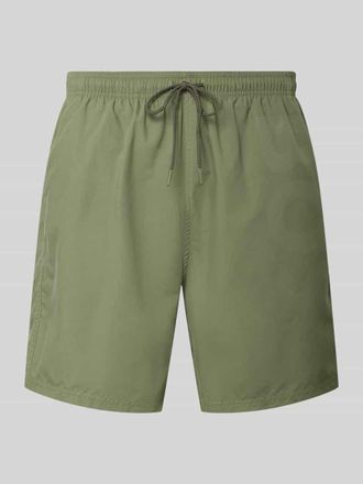 HUGO BOSS Badeshorts mit Label-Schriftzug Modell ORCA in Khaki, Gr&ouml;&szlig;e XXL
