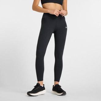 New Balance Donna NB Harmony High Rise Legging 27 in Nero, Maglia di Poliestere, Taglia XL