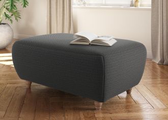 HOME AFFAIRE Polsterhocker »Boston« 1 Stk. tlg. in 4 Bezugsqualitäten, auch in NaturLEDER