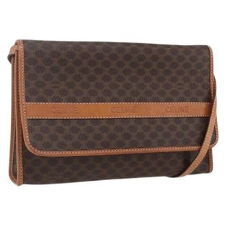 Celine Pre-owned Cross Body Bags, female, Brown, Size: ONE SIZE Pre-owned Leather Cross Body Bag