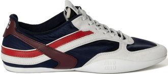 Miu Miu Gymnasium Technical Fabric And Suede Sneakers Shoes