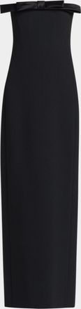 Tom Ford Bow Strapless Column Gown