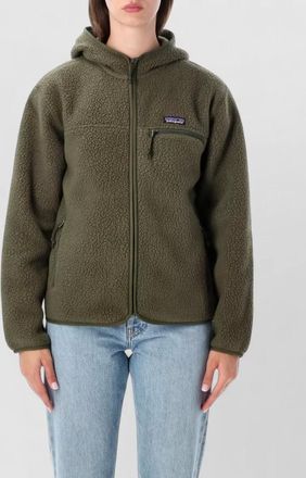 Patagonia fleece hooded zip-up jacket