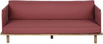 Maisons du monde Sof&aacute; de jard&iacute;n de cuerda trenzada terracota y acacia maciza