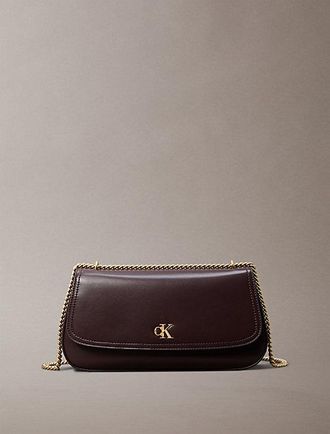 Calvin Klein Monogram Logo Hardware Chain Shoulder Bag