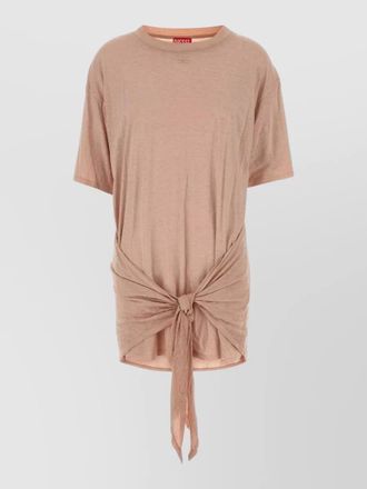 Diesel jersey t shirt dress round neck tie