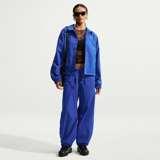 Nike Womens Nike Sportswear Loose Mid-Rise Barrel Pants in Blue | IU1981-417