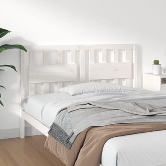 vidaXL Cabecero De Cama Madera Maciza De Pino Blanco 140,5x4x100 Cm Vidaxl