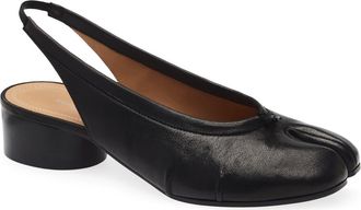 Maison Margiela Tabi Slingback Pump in Black at Nordstrom, Size 10.5Us