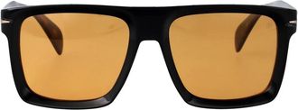 Eyewear by David Beckham Stijlvolle zonnebril met model DB 7134/S - Heren - Zonnebrillen - Bruin - 56 MM - Accessoires